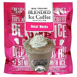 Big Train Blended Ice Coffee, Decaf Mocha, 2.8-Ounce Bags (Pack of 25)