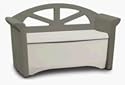 Rubbermaid Patio Storage Bench, Dark Platinum #3764
