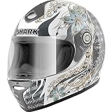 Shark Mint Men's RSF 3 Full Face Motorcycle Helmet - White/Gold/Silver / Large