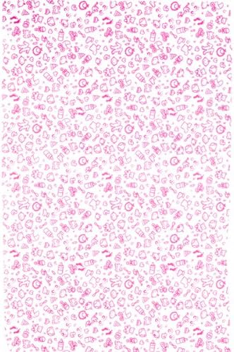 Baby Theme Pink Cocoa Butter Chocolate Transfer Sheet by GSA