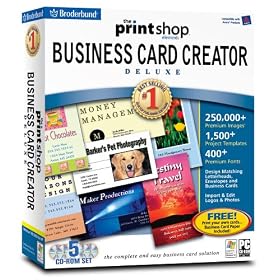 The Print Shop Elements:  Business Card Creator Deluxe