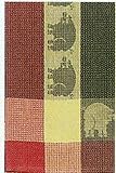 Waffle Weave 100% Cotton Avocado Pig Dishtowel 18" X 28" Set / 6