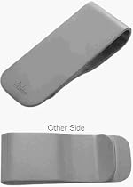 Men's Dual Sided Matte Finish Titanium Money Clip
