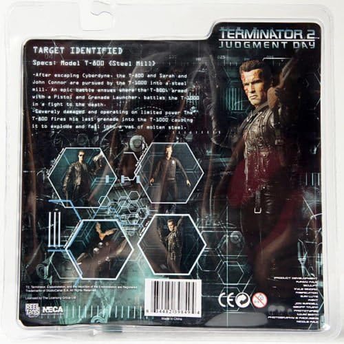 Hot Neca Terminator 2 S3 Series 3 T800 Steel Mill 7\" Action Figure By Peklo
