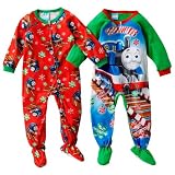 Thomas & Friends 2 Piece Holiday Footed Pajamas