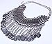 CHILDCITY Tibet Silver Dangle Round Coin Charm Bib Choker Collar Necklace
