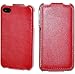 Red Leather Non Magnetic Flip Case Cover for iPhone 4S|4 plus Two Free Front Screen Protectors