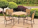 Valencia Outdoor Wicker Five Piece Dining Set