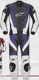 ALPINESTARS RC-1 2PC LEATHER SUIT BLUE/BLACK/WHITE 56 3165077056