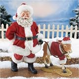 Possible Dreams Clothtique Santa - Moo-Y Christmas