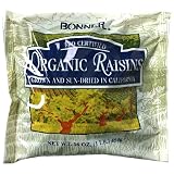 Bonner Organic Raisins, 16-Ounce Bag (Pack of 6)