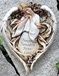 Pack of 2 Joseph's Studio Memorial Angel Wall Plaques
