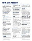 Microsoft Word 2003 Advanced Quick Reference Guide (Cheat Sheet of Instructions, Tips & Shortcuts - Laminated)