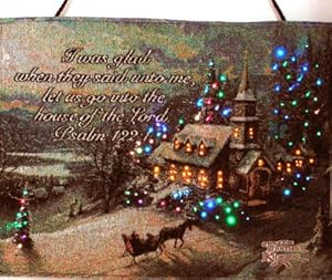 #!Cheap Kinkade, Sunday Evening Sleigh Ride, Scripture Psalm 122:1