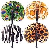 Safari Folding Fans : package of 12