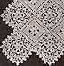 Vintage Crochet PATTERN to make - Block Lace Motif Flower Pillow Tablecloth Bedspread. NOT a finished item. This is a pattern and/or instructions to make the item only.