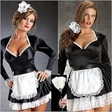 Head Maid Costume in Plus Sizes 1x 2x 3x Black/White
