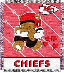 Kansas City Chiefs NFL Triple Woven Jacquard Throw (Baby Series) (36x48")"