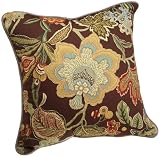 Rose Tree Audubon 18 by 18 Reversible Decorative Pillow