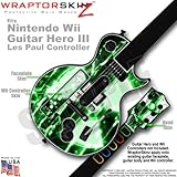 Radioactive Green Skin by WraptorSkinz TM fits Nintendo Wii Guitar Hero III ....
