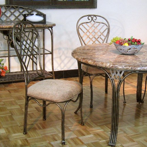 Southern Enterprises Allegra Upholstered Metal Side Chair