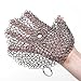 SySrion® Round Cast Iron Cleaner Xl 7x7 Inch Premium Stainless Steel Chainmail Scrubber