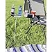 Sunnydaze Set of 2 Dual Heavy Duty Outdoor Drink Holders with Side Tray