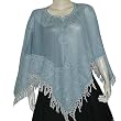 Wool Ponchos Dress in Jacquard Design 40 x 40 inches (pnch250)