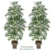 TWO 7' Artificial Bamboo Palm Trees, with No Pot,