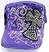 Crystal Cross Women Fashion Distressed Cadet Hat Cap Choose Color