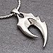 RUINUO Men's Stainless Steel Cubic Zirconia Chain Pendant Necklace 23