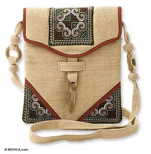 Hemp Shoulder Bag Miracle Red