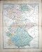 1860 Map Germany Wirtemburg Hanover Saxony Weimar