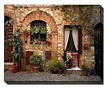 IMAGE OF Blue Garden Designs  #63802OD  Bella  Outdoor Picture on Canvas Art, 40-inch-by-30-inch