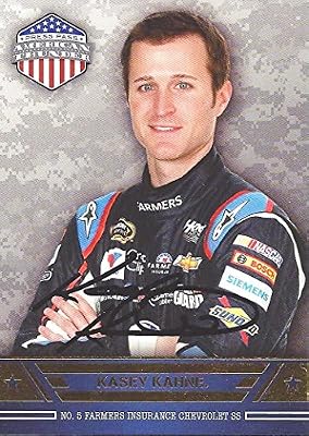 AUTOGRAPHED Kasey Kahne 2014 Wheels American Thunder (#5 Farmer's Insurance Racing) Signed Collectible NASCAR Trading Card with COA