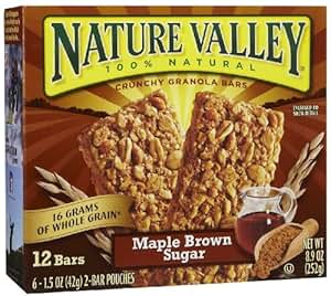 Amazon.com: Nature Valley Maple Brown Sugar Granola Bar, 12 ct: