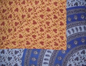 Reversible Duvet Cover-Floral Circle Vine-Full/Queen
