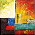 Dreamscape Original Hand-Painted Oil on Canvas Wall Art - 32x32"