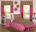 Cheetah Girl Pink and Brown Teen Bedding - 3 pc Full / Queen Set