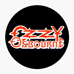 Ozzy Osbourne - Logo (Red Outlined With White On Black) - 1 1/4" Button / Pin