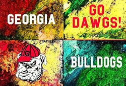 Georgia Painting - Warhol Georgia Logo