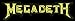 Search : Megadeth - Yellow on Black Logo - Large Jumbo Vinyl Sticker / Decal