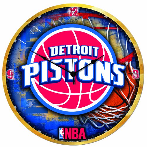NBA Detroit Pistons 18-Inch High Definition Clock