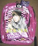 Justin Bieber 16 Inch Backpack Pink