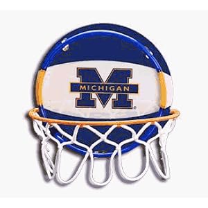PTC Intl 03116 University Of Michigan Wolverines Neon Basketball Hoop