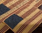 Patriotic Patch Quilted Placemats (set of 2) in Rustic Americana Pattern