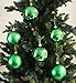 9pk 80mm Shatterproof All Green Christmas Tree Ornaments