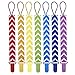 Blulu Pacifier Clip Holder, Rainbow, 7 Piece