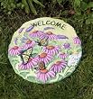 Evergreen 84828 Garden Stepping Stone, Butterflies, 11.5-Inches Diameter