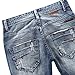 Stunner Men's Spring Summer Slim Ripped Broken Hole Jeans Pants CN Blue 34